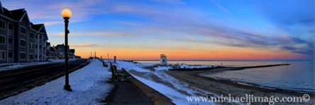inkwell beach twilight - panorama